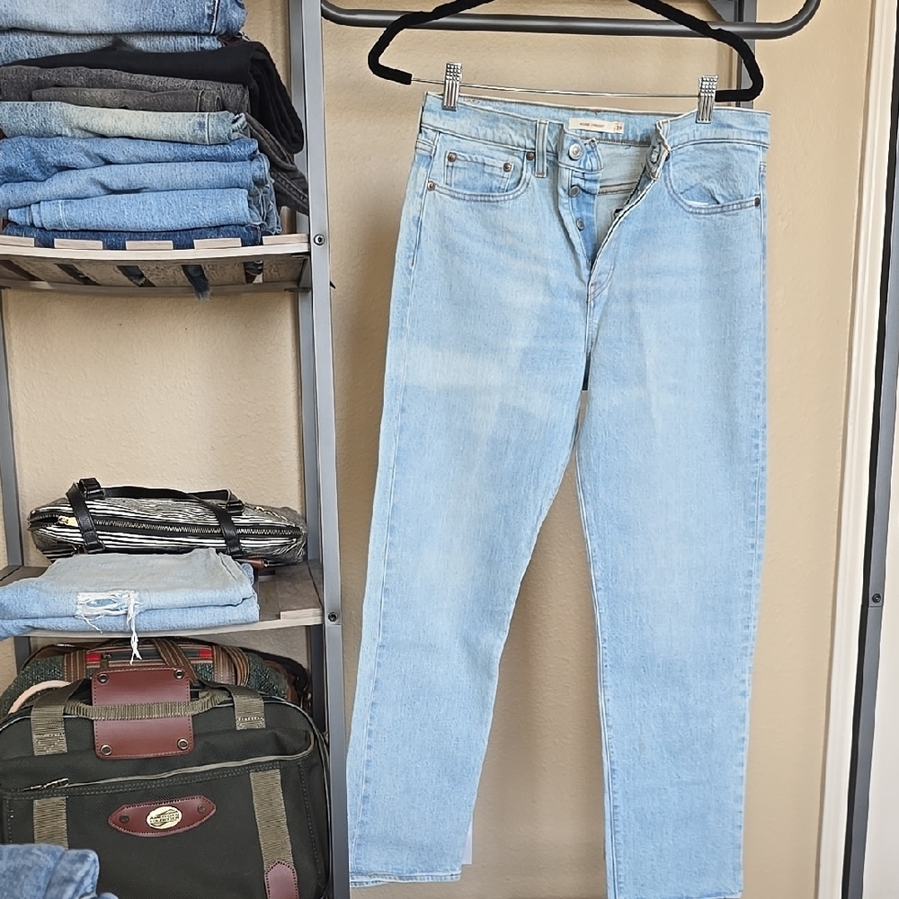 Womens 501 Levis Wedgie Straight Denim Jeans